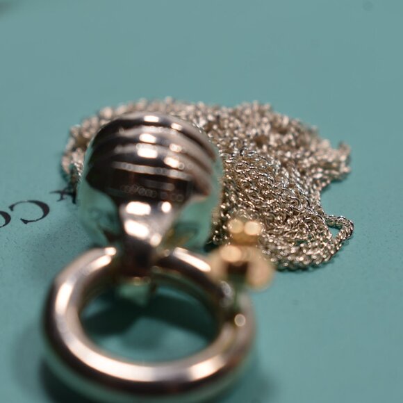 Tiffany & Co Tassel Earrings Silver 2" Dangle RARE Vintage 18K Backs & Posts Box - Picture 3 of 5